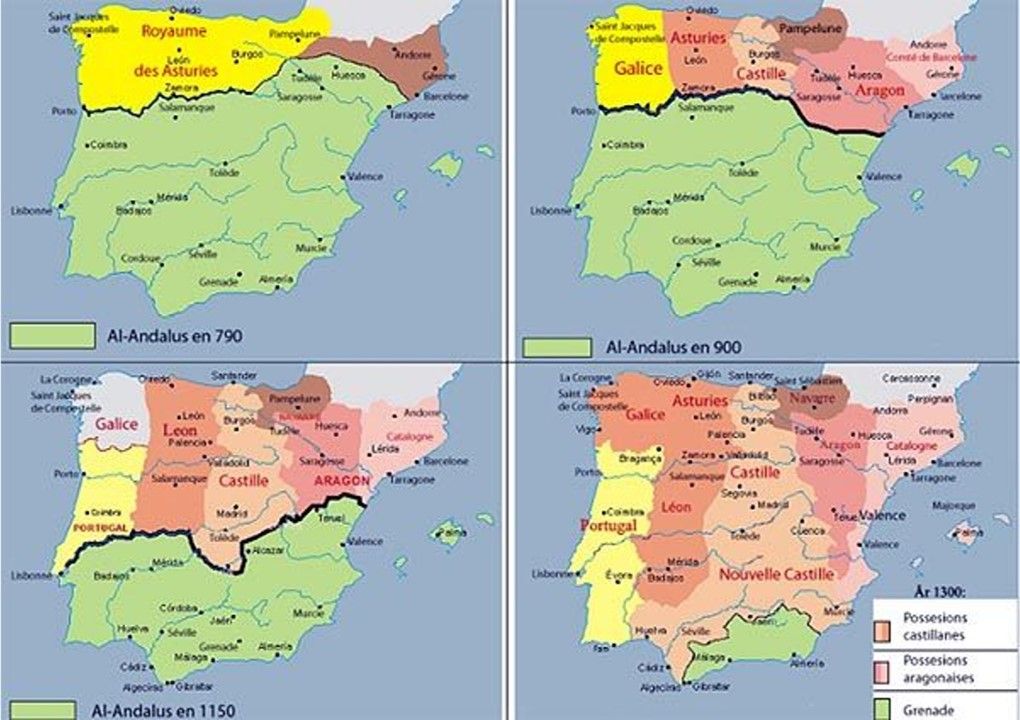 Mapa de España Reyes Católicos