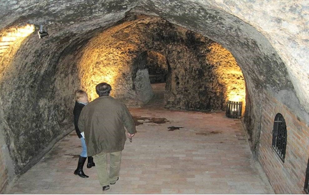 Bodegas Mocen underground cellars